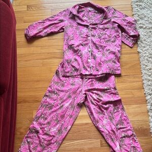 Pink women’s pajamas with Fun Pattern